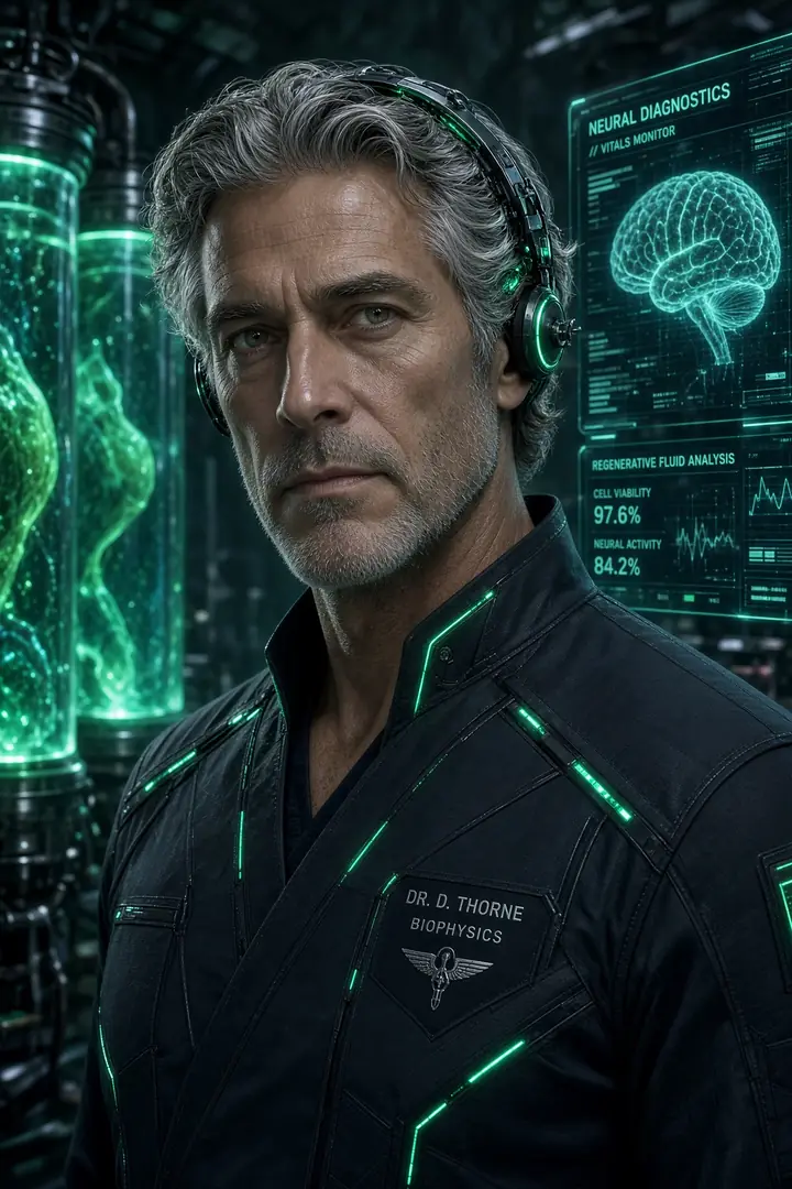 Dr. Darius Thorne, biophysicist